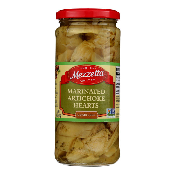 Mezzetta Marinated Artichoke Hearts - Case of 6 - 14.5 Ounce