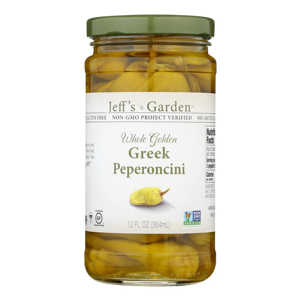 Jeff's Natural Jeff's Natural Greek Pepperoncini - Pepperoncini - Case of 6 - 12 Ounce.