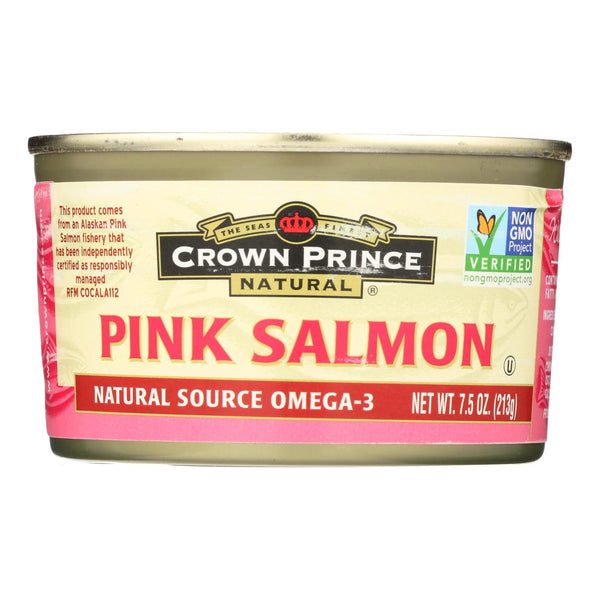 Crown Prince Alaskan Pink Salmon - Case of 12 - 7.5 Ounce.