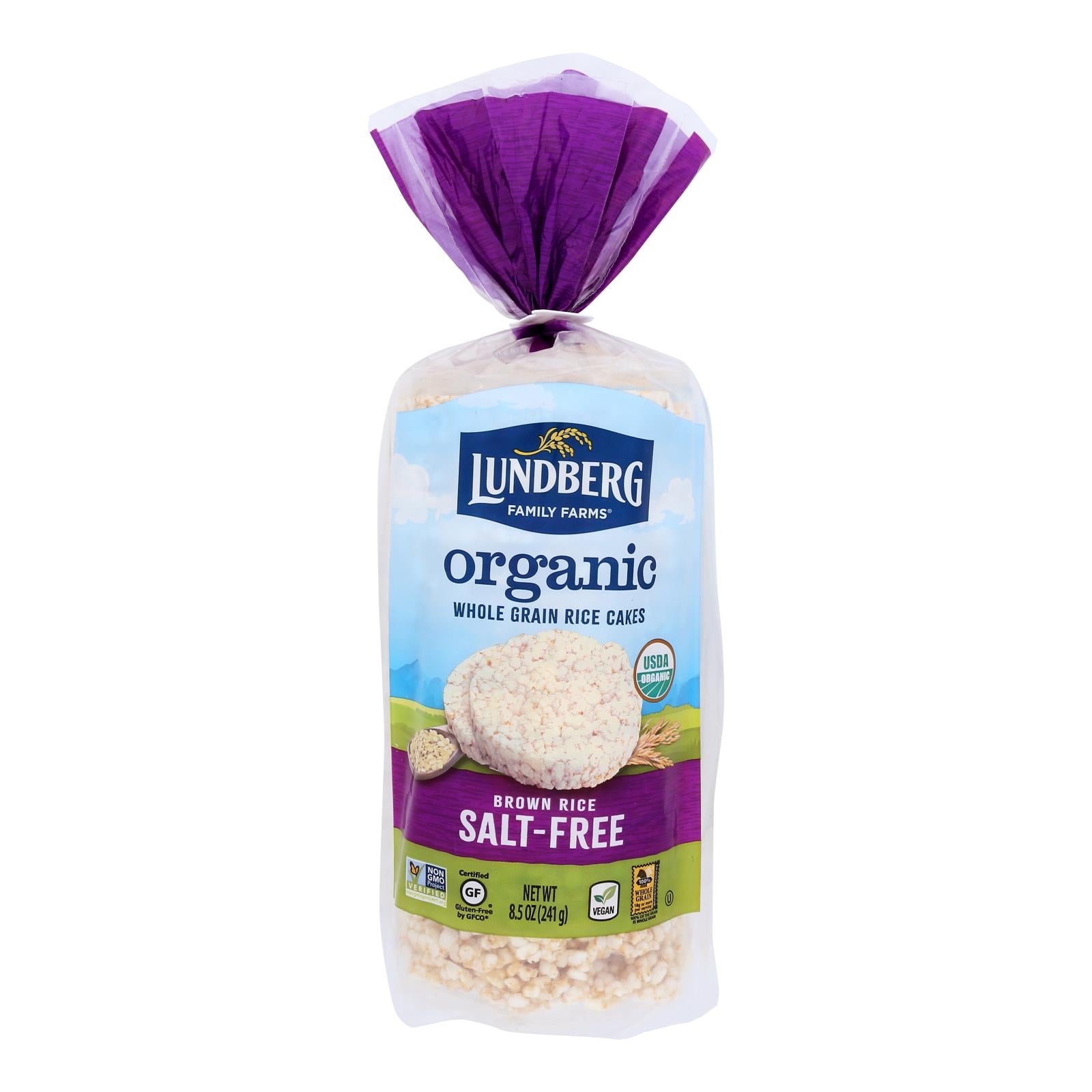 Lundberg Family Farms - Rice Cake Brown Ns - Case of 6-8.5 Ounce