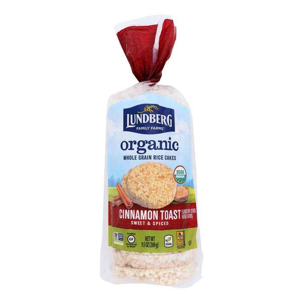 Lundberg Family Farms - Rice Cake Cinnamon Toast - Case of 6-9.5 Ounce