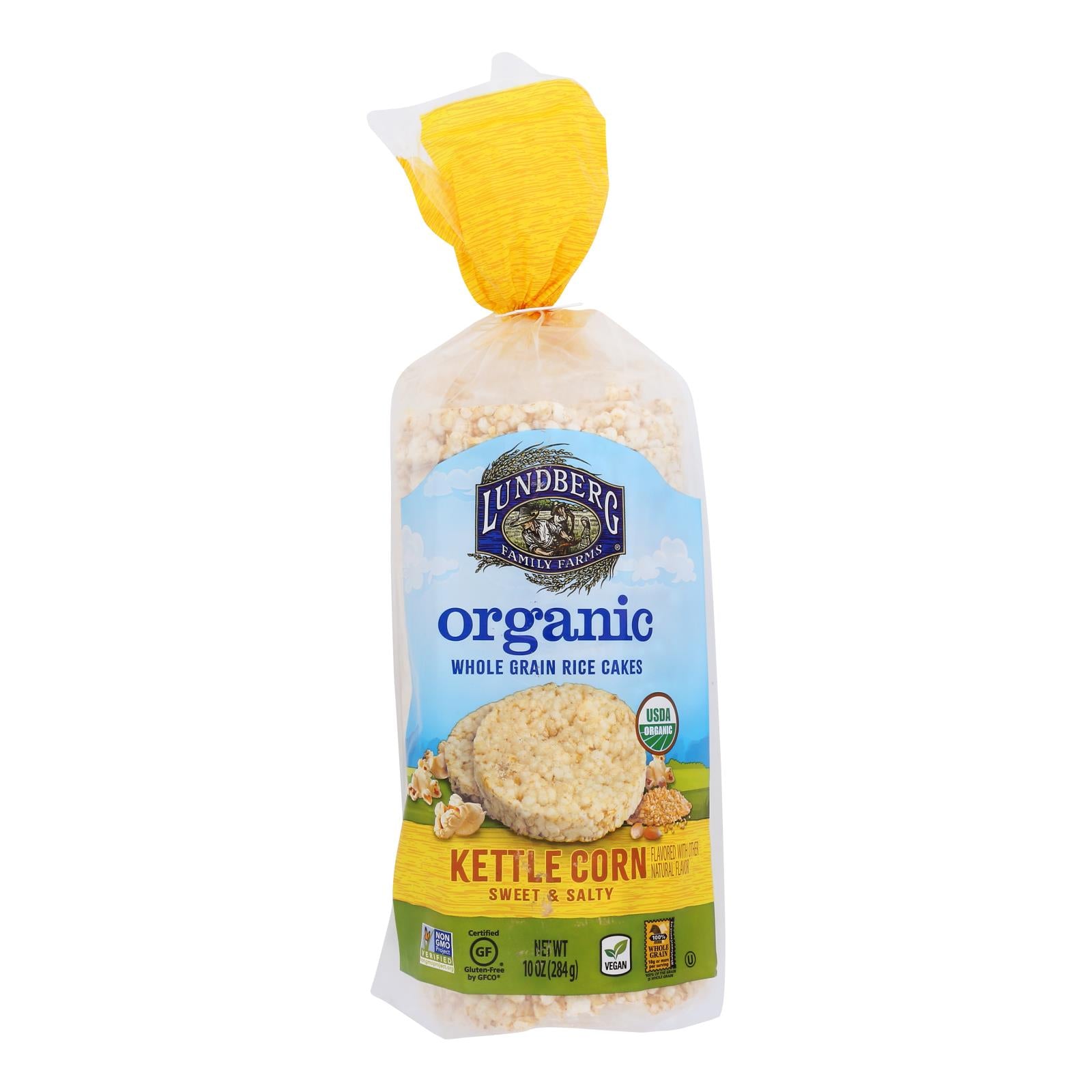 Lundberg Family Farms - Rice Cake Brn Kettle - Case of 6-10 Ounce