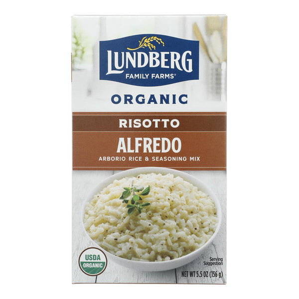 Lundberg Family Farms Risotto Alfredo - Parmesan Cheese - Case of 6 - 5.5 Ounce.