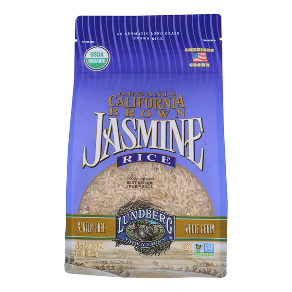 Lundberg Family Farms Brown Jasmine Rice - Case of 6 - 2 lb.