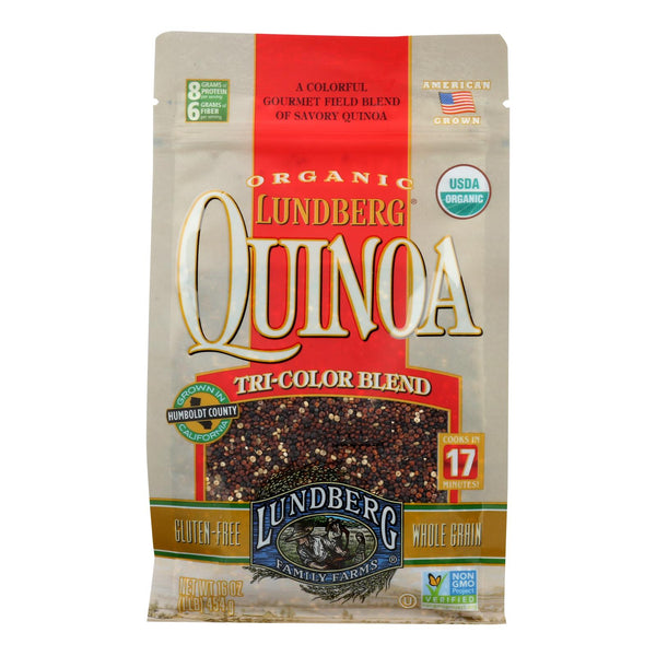 Lundberg Family Farms Organic Quinoa - Tri-Color - Case of 6 - 1 lb.