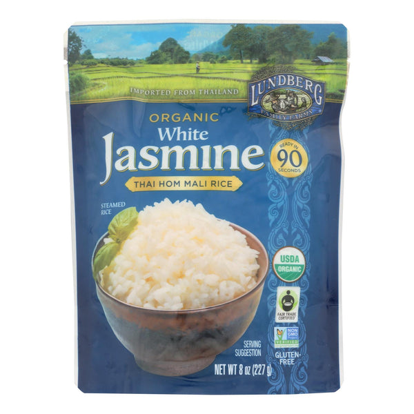 Lundberg Family Farms Organic Thai Rice - White Jasmine - Case of 6 - 8 Ounce