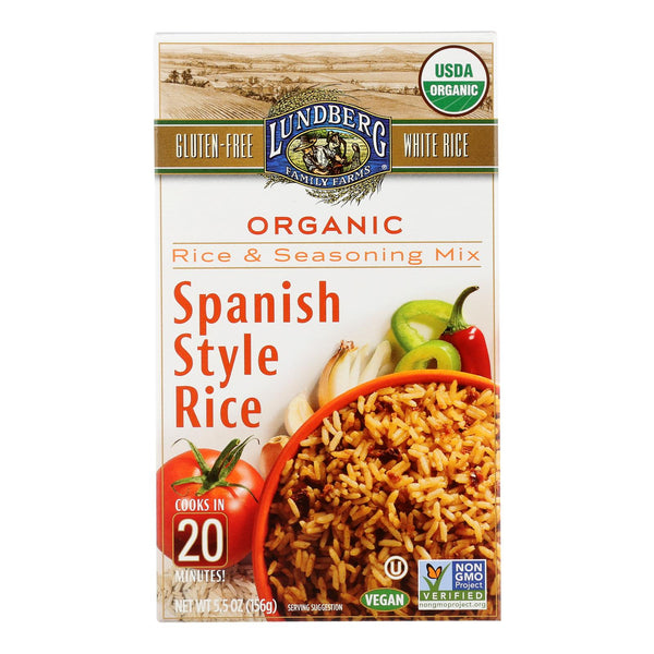 Lundberg Family Farms - Rice and Seasoning Mix - Spanish Style - Case of 6 - 5.50 Ounce.