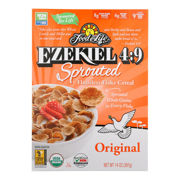 Food For Life Organic Flake Cereal - Ezekiel 4:9 Original - Case of 6 - 14 Ounce