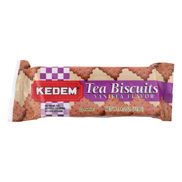Kedem Tea Biscuits - Vanilla - Case of 24 - 4.2 Ounce.
