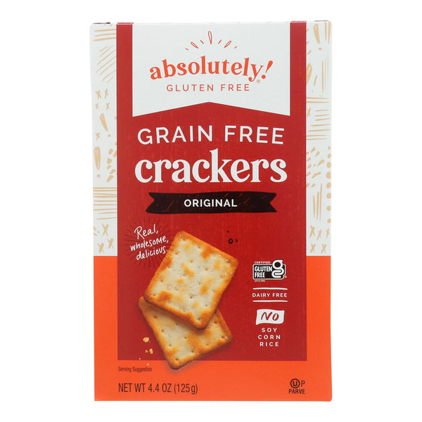 Absolutely Gluten Free - Crackers - Original - Case of 12 - 4.4 Ounce.