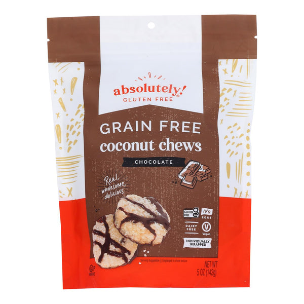 Absolutely Gluten Free Chews - Coconut - Cocoa Nibs - Gluten Free - Case of 12 - 5 Ounce