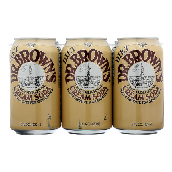 Dr. Brown Dr Brown's, The Original Diet Cream Soda - Case of 4 - 6/12 Fluid Ounce
