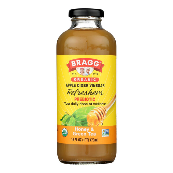 Bragg - Apple Cider Vinegar Honey Green Tea Refresh - Case of 12-16 Fluid Ounce