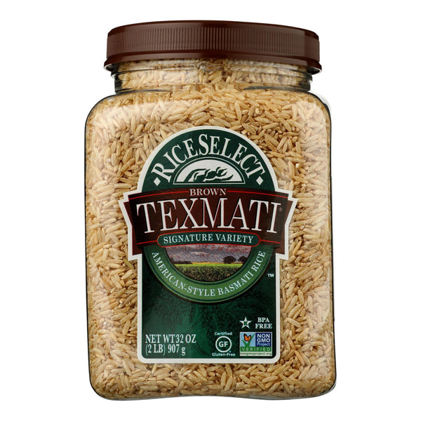 Rice Select Texmati Rice - Brown - Case of 4 - 32 Ounce.