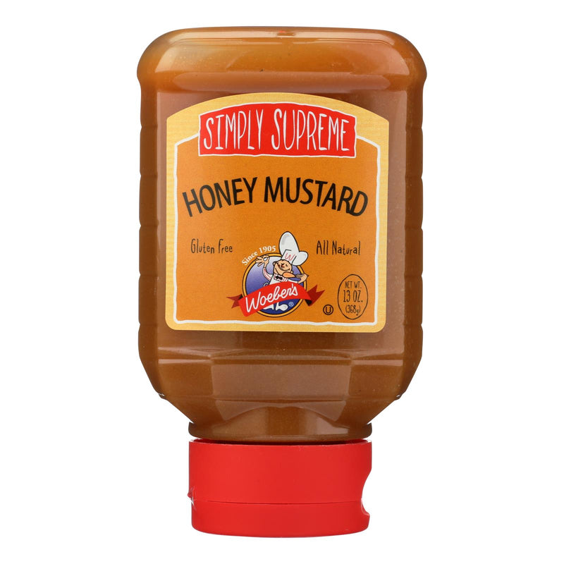 Woeber's Simply Supreme Honey Mustard  - Case of 6 - 13 Ounce