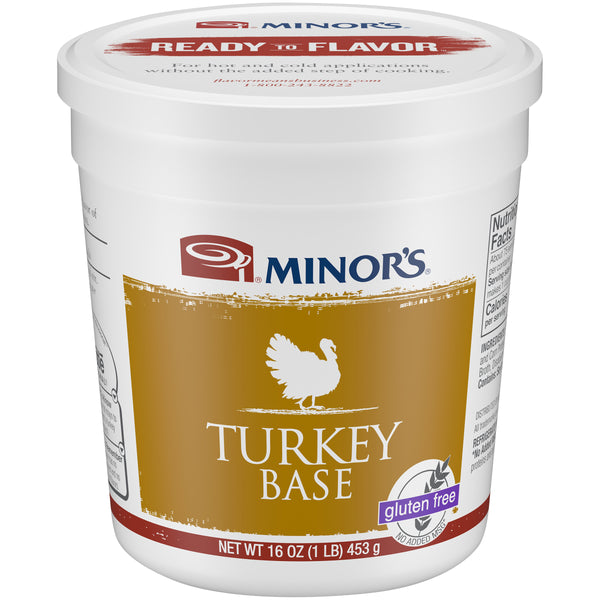 Minor's Turkey Base (No Added Msg) 1 Pound Each - 6 Per Case.