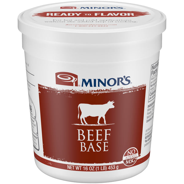 Minor's Beef Base (No Added Msg) 1 Pound Each - 12 Per Case.