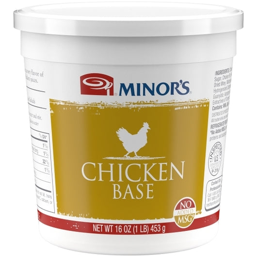 Minor's No Msg Added Chicken Base, 1 Pounds, 12 per case