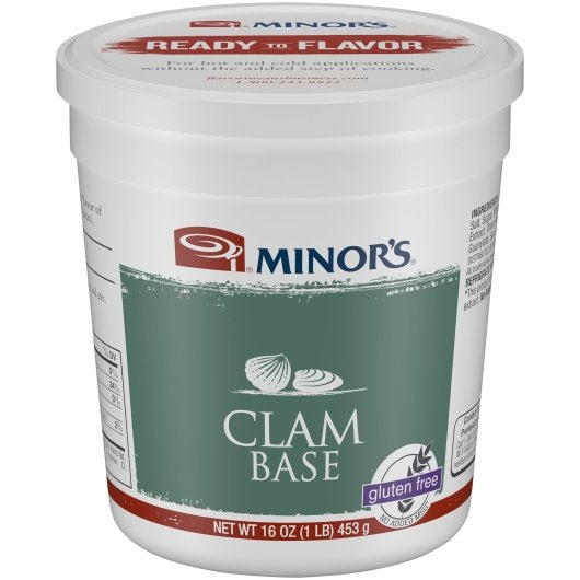 Minor's No Msg Added Clam Base, 1 Pounds, 6 per case