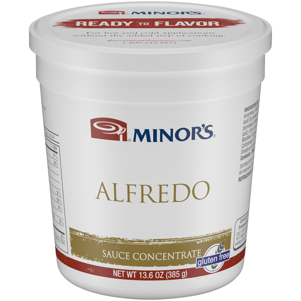Minor's Alfredo Sauce Concentrate Gluten Free 13.6 Ounce Size - 6 Per Case.