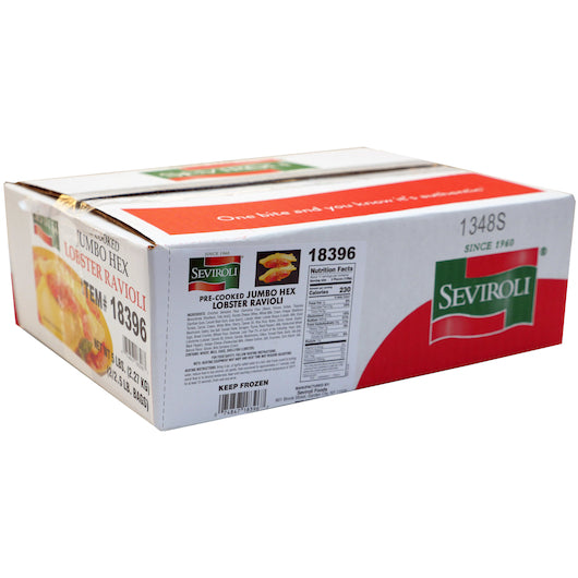 Seviroli Foods Pasta Jumbo Hex Lobster Ravioli 2.5 Pound Each - 2 Per Case.