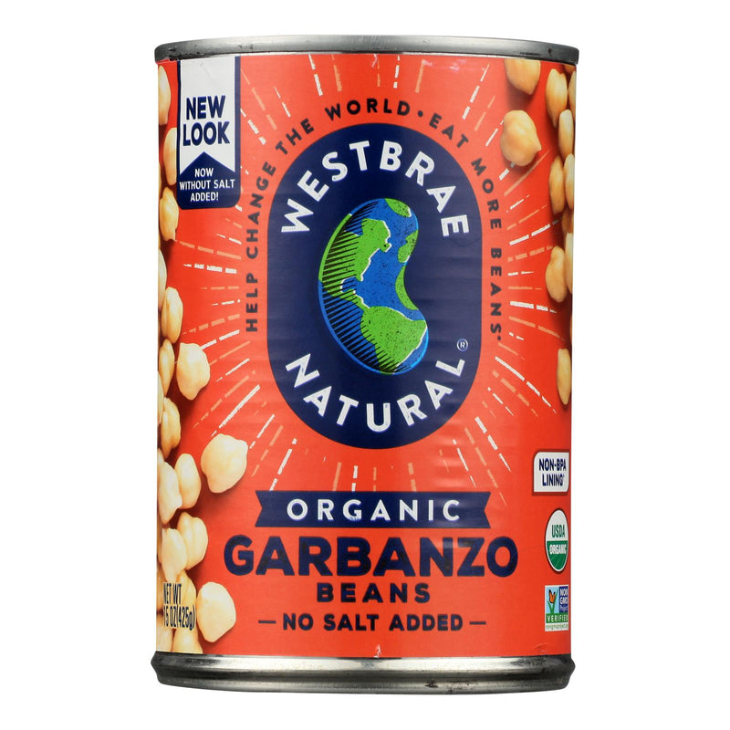 Westbrae Foods Organic Garbanzo Beans - Case of 12 - 15 Ounce.