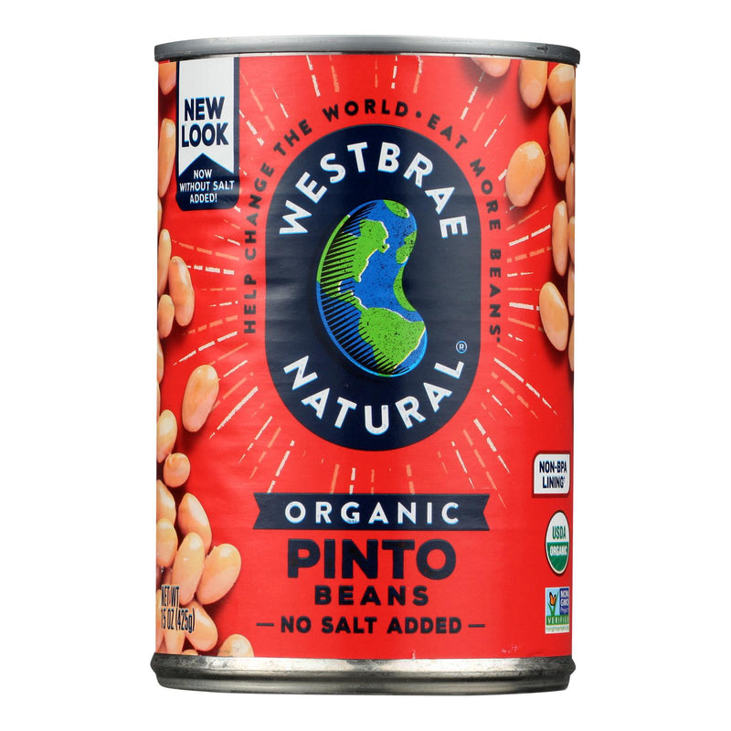 Westbrae Foods Organic Pinto Beans - Case of 12 - 15 Ounce.