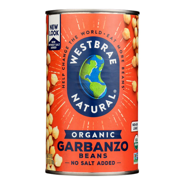Westbrae Foods Organic Garbanzo Beans - Case of 12 - 25 Ounce.