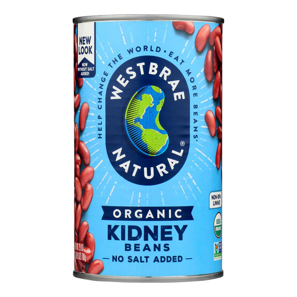 Westbrae Foods Organic Kidney Beans - Case of 12 - 25 Ounce.