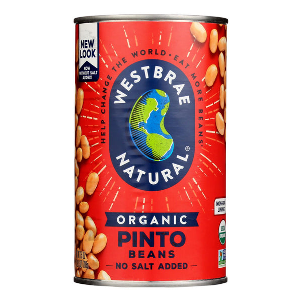 Westbrae Natural Pinto Beans - Organic - Case of 12 - 25 Ounce.