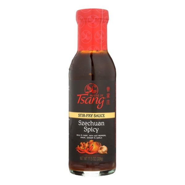 House of Tsang - Szechuan Spicy Stir-Fry Sauce - Case of 6 - 11.5 Ounce.