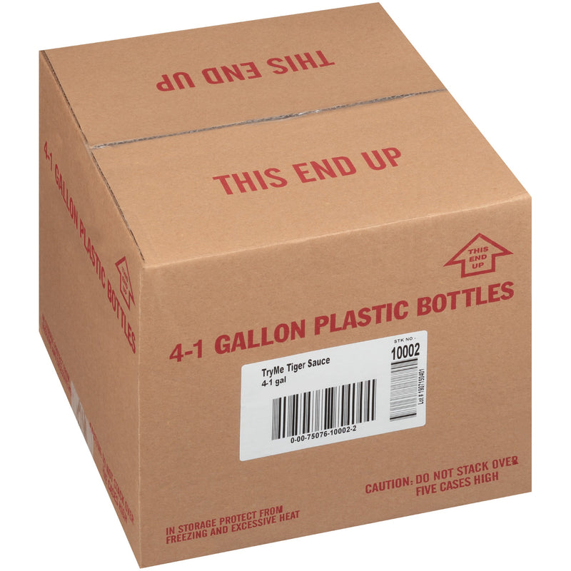 Plastic Bottle Tiger Gourmet Sauce 1 Gallon - 4 Per Case.