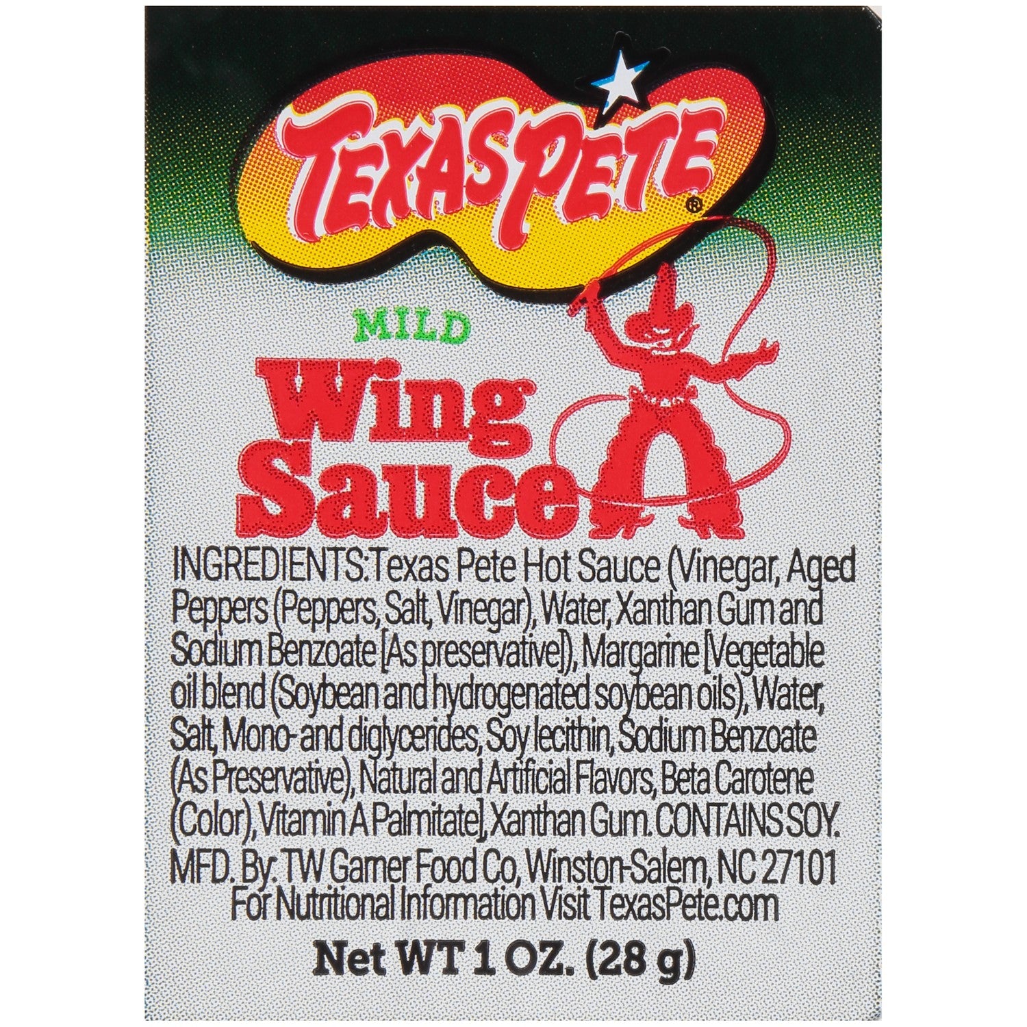 Texas Pete Mild Wing Sauce Dipping Cup 1 Ounce Size - 150 Per Case.