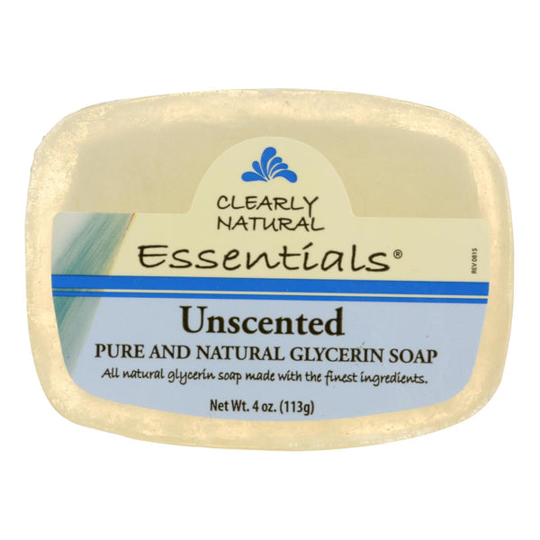 Clearly Natural Glycerine Bar Soap Unscented - 4 Ounce