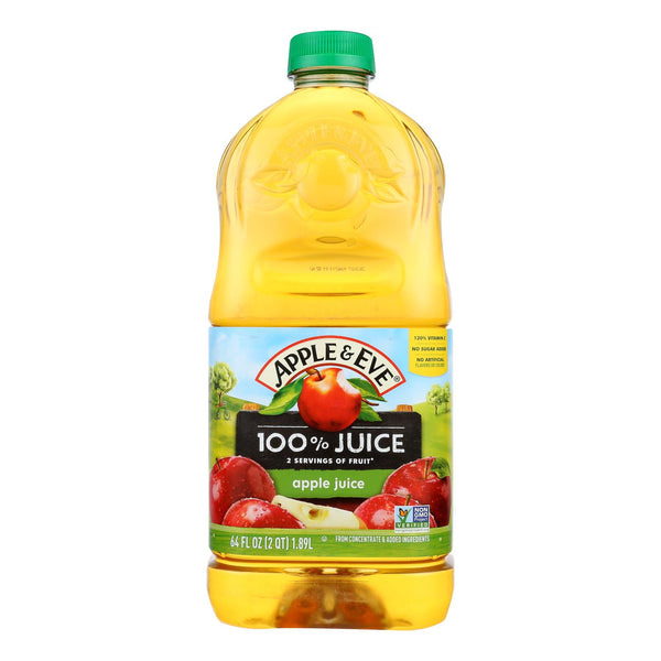 Apple and Eve 100 Percent Apple Juice - Case of 8 - 64 fl Ounce.