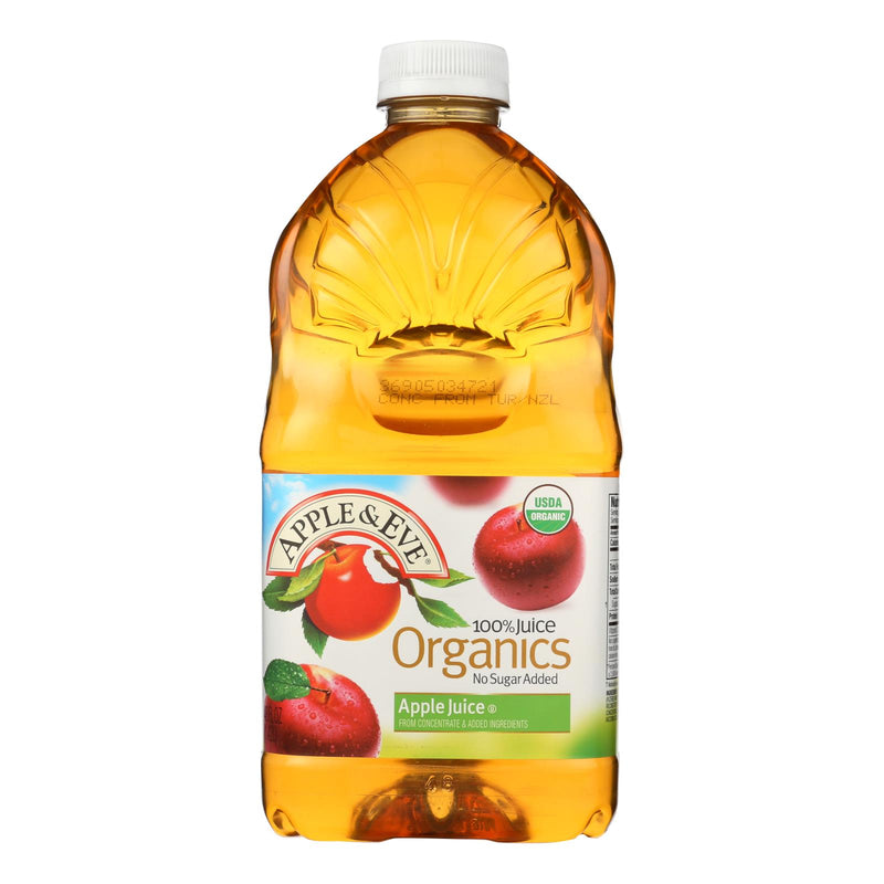 Apple and Eve Organic Juice Apple - Case of 8 - 48 fl Ounce.
