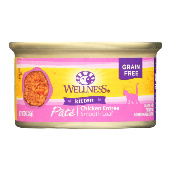 Wellness Pet Products Cat Food - Kitten Recipe - Case of 24 - 3 Ounce.