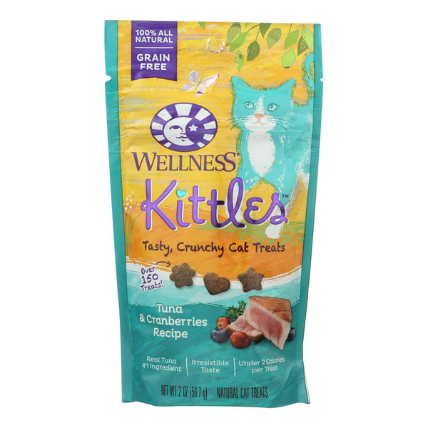 Wellness Pet Products Cat Treat - Kittles - Tuna & Cranberry - Case of 14 - 2 Ounce