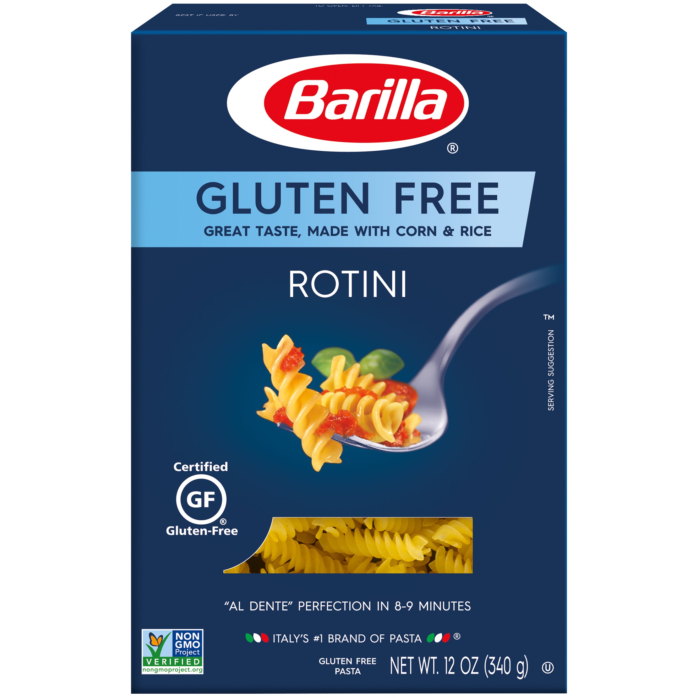 Rotini Gluten Free Ba USA 12 Ounce Size - 8 Per Case.