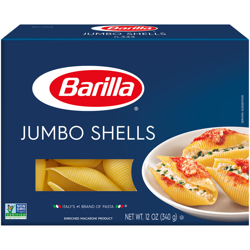 Jumbo Shells Barilla USA 12 Ounce Size - 12 Per Case.