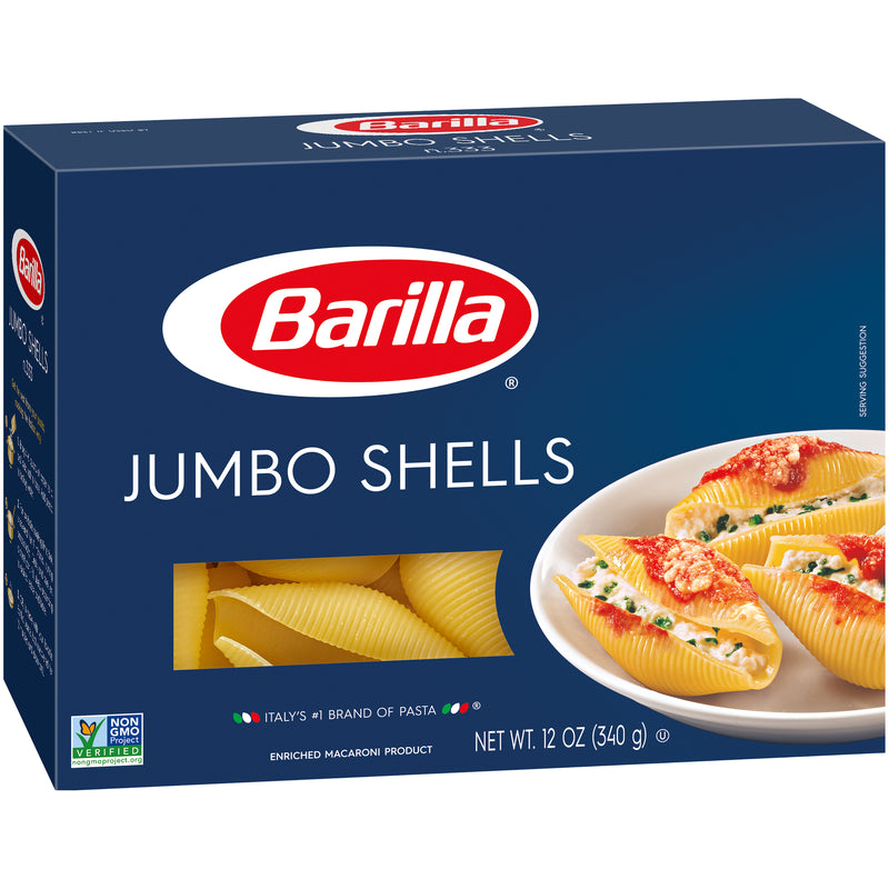 Jumbo Shells Barilla USA 12 Ounce Size - 12 Per Case.