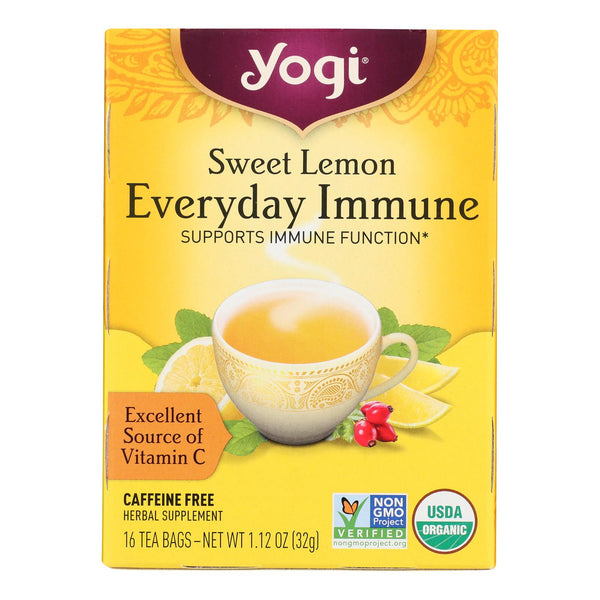 Yogi - Tea Lemon Evdy Immune - Case of 6-16 BAG