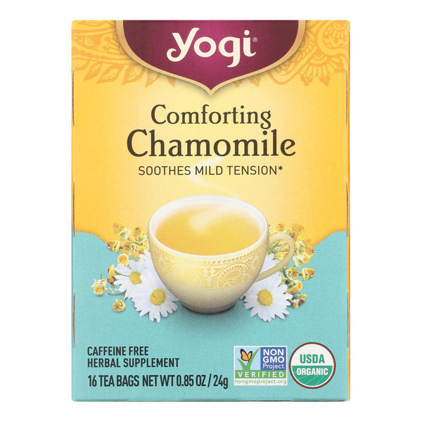 Yogi Organic Comforting Chamomile - 16 Tea Bags - Case of 6