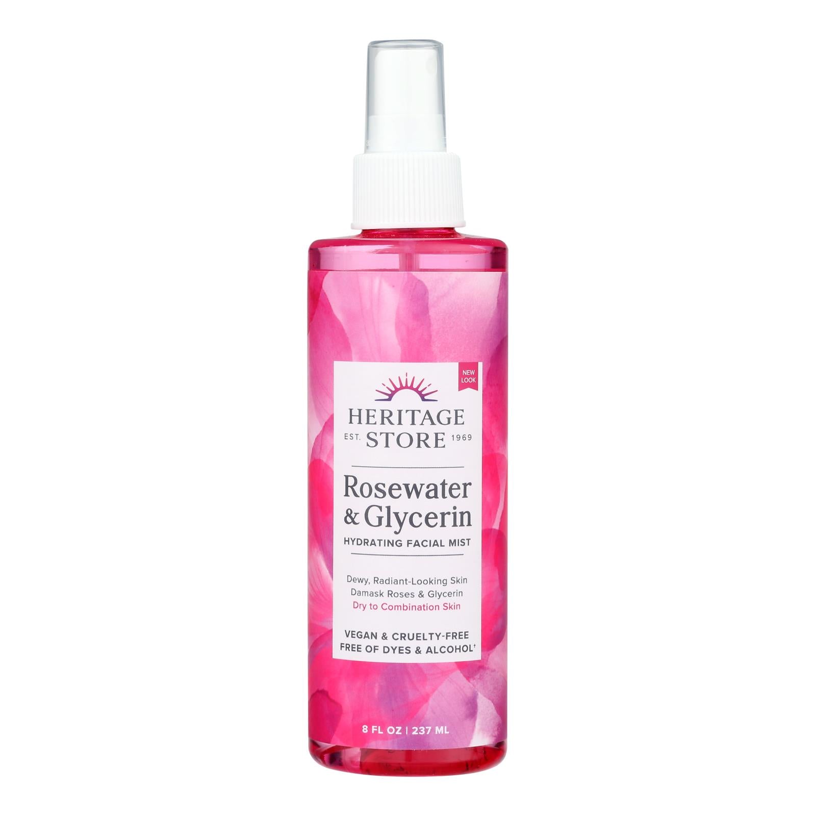 Heritage Products Rosewater and Glycerin - 8 fl Ounce