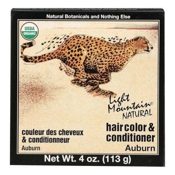 Light Mountain Hair Color/Conditioner - Organic - Auburn - 4 Ounce
