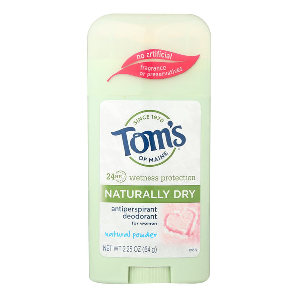 Tom's of Maine Women's Antiperspirant Deodorant Natural Powder - 2.25 Ounce - Case of 6