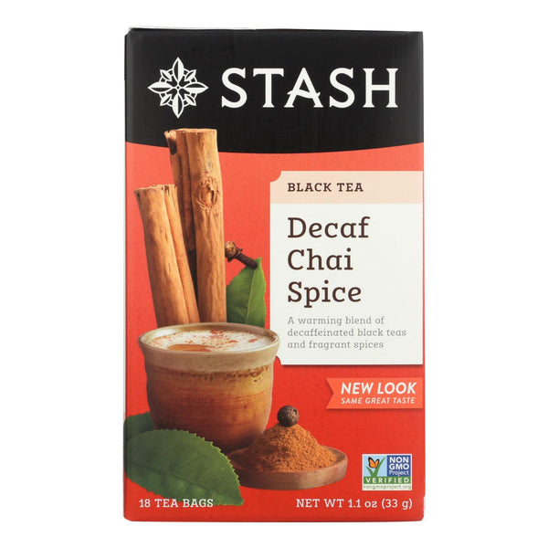 Stash Tea - Tea Decaf Chai Spice - Case of 6 - 18 Count