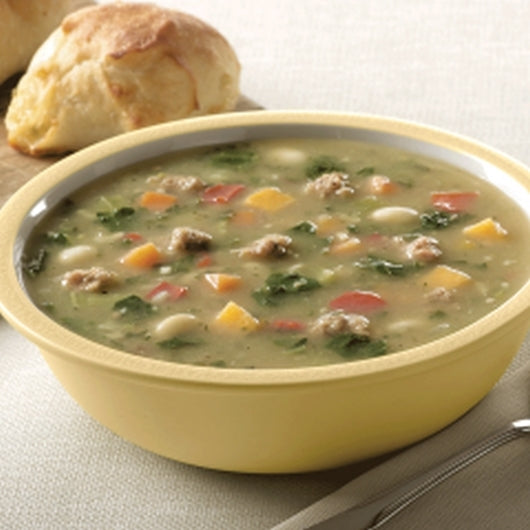 Blount Turkey Sausage & Kale Soup Frozen 4 Pound Each - 4 Per Case.