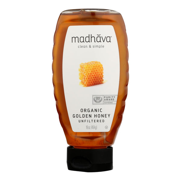 Madhava Honey - Honey Golden Squz - Case of 6 - 17.6 Ounce