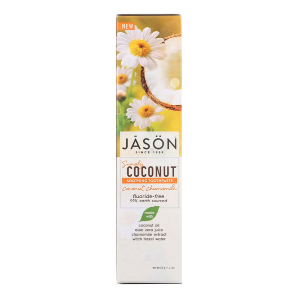 Jason Natural Products Soothing Toothpaste - Coconut Chamomile - 4.2 Ounce